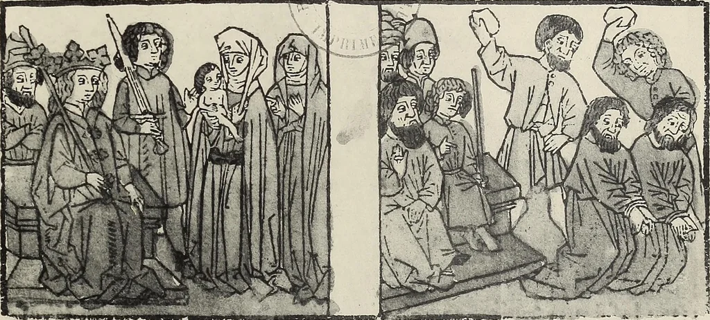 An illustration from Catalogue raisonné des premières impressions de Mayence (1445-1467) : avec une plance en phototypie, 1911, leaf 344