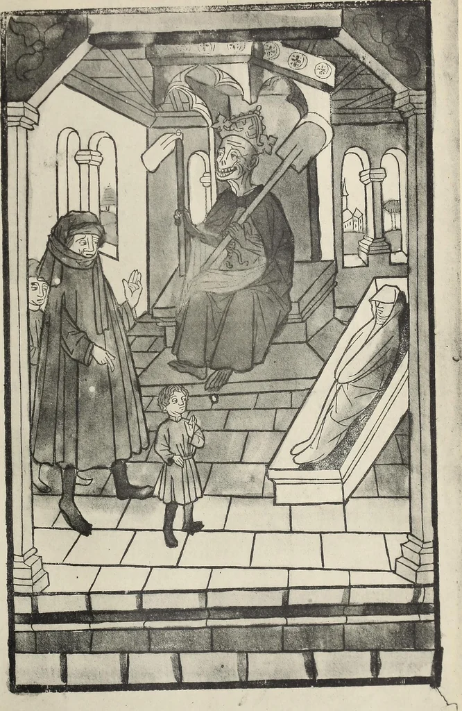 An illustration from Catalogue raisonné des premières impressions de Mayence (1445-1467) : avec une plance en phototypie, 1911, leaf 346