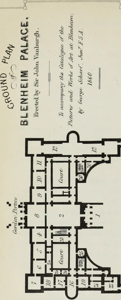 An illustration from Catalogue raisonné : or, a list of the pictures in Blenheim Palace : with occasional remarks and illustrative notes, 1861, leaf 17