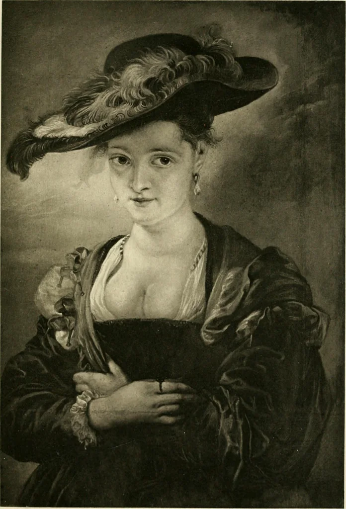 An illustration from A catalogue raisonné of the works of the most eminent Dutch, Flemish, and French painters : in which is included a short biographical notice of the artists, with a copious description of their principal pictures; a statement of the prices at which such pictures have been sold at public sales on the continent and in England; a reference to the galleries and private collections, in which a large portion are at present; and the names of the artists by whom they have been engraved; to which is added, a brief notice of the scholars & imitators of the great masters of the above schools, 1908, leaf 98