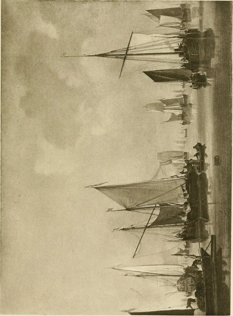 An illustration from A catalogue raisonné of the works of the most eminent Dutch, Flemish, and French painters : in which is included a short biographical notice of the artists, with a copious description of their principal pictures; a statement of the prices at which such pictures have been sold at public sales on the continent and in England; a reference to the galleries and private collections, in which a large portion are at present; and the names of the artists by whom they have been engraved; to which is added, a brief notice of the scholars & imitators of the great masters of the above schools, 1908, leaf 354