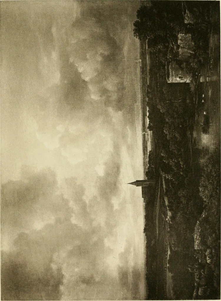 An illustration from A catalogue raisonné of the works of the most eminent Dutch, Flemish, and French painters : in which is included a short biographical notice of the artists, with a copious description of their principal pictures; a statement of the prices at which such pictures have been sold at public sales on the continent and in England; a reference to the galleries and private collections, in which a large portion are at present; and the names of the artists by whom they have been engraved; to which is added, a brief notice of the scholars & imitators of the great masters of the above schools, 1908, leaf 90
