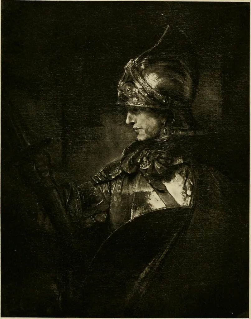 An illustration from A catalogue raisonné of the works of the most eminent Dutch, Flemish, and French painters : in which is included a short biographical notice of the artists, with a copious description of their principal pictures; a statement of the prices at which such pictures have been sold at public sales on the continent and in England; a reference to the galleries and private collections, in which a large portion are at present; and the names of the artists by whom they have been engraved; to which is added, a brief notice of the scholars & imitators of the great masters of the above schools, 1908, leaf 191