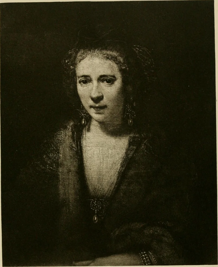 An illustration from A catalogue raisonné of the works of the most eminent Dutch, Flemish, and French painters : in which is included a short biographical notice of the artists, with a copious description of their principal pictures; a statement of the prices at which such pictures have been sold at public sales on the continent and in England; a reference to the galleries and private collections, in which a large portion are at present; and the names of the artists by whom they have been engraved; to which is added, a brief notice of the scholars & imitators of the great masters of the above schools, 1908, leaf 244