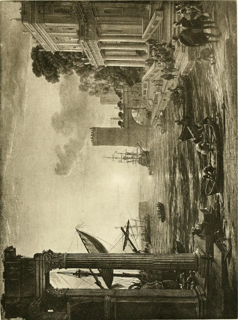 An illustration from A catalogue raisonné of the works of the most eminent Dutch, Flemish, and French painters : in which is included a short biographical notice of the artists, with a copious description of their principal pictures; a statement of the prices at which such pictures have been sold at public sales on the continent and in England; a reference to the galleries and private collections, in which a large portion are at present; and the names of the artists by whom they have been engraved; to which is added, a brief notice of the scholars & imitators of the great masters of the above schools, 1908, leaf 454