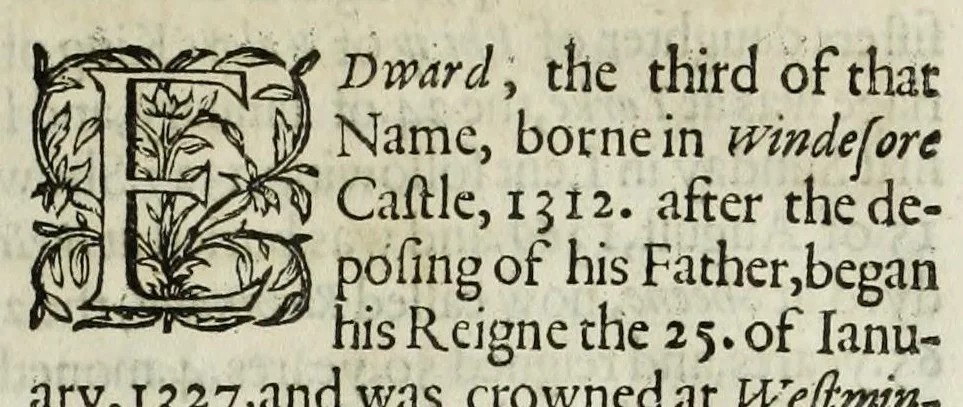 An illustration from A catalogue and succession of the kings, princes, dukes, marquesses, earles, and viscounts of this realme of England, since the Norman conquest, to this present yeare, 1619 : together, with their armes, wiues, and children : the times of their deaths and burials, with many their memorable actions, 1619, leaf 31