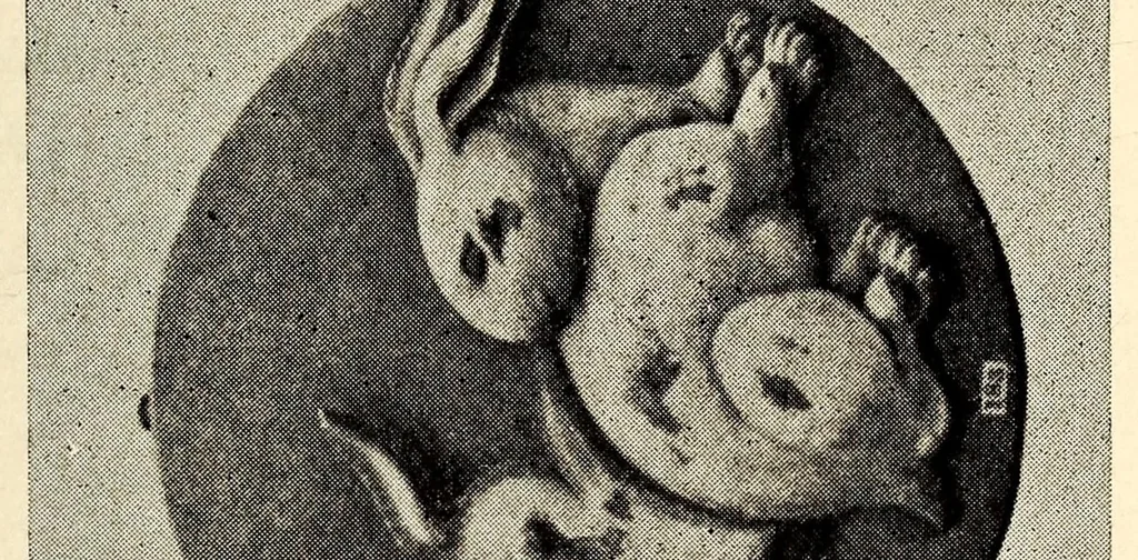 An illustration from Catalogue the Yamanaka collection of Japanese antique metals, wood-carvings and things Buddhistic from temples and palaces, 1904, leaf 53