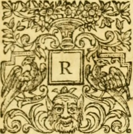 An illustration from Catalogus bibliothecae Harleianae, in locos communes distributus cum indice auctorum, 1743, leaf 20