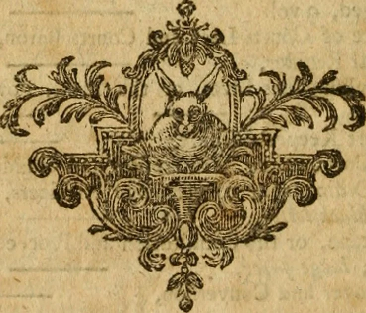 An illustration from Catalogus bibliothecae Harleianae, in locos communes distributus cum indice auctorum, 1743, leaf 455
