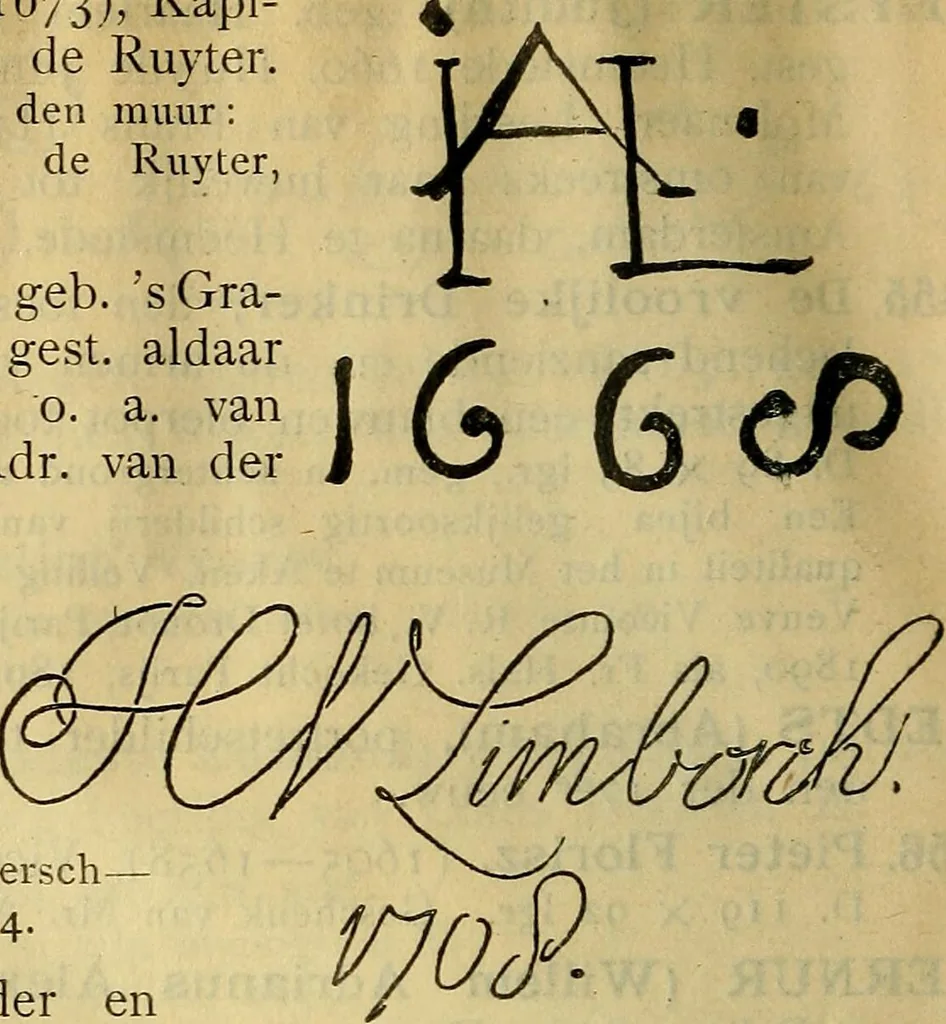 An illustration from Catalogus der schilderijen, miniaturen, pastels, omlijste teekeningen enz in het Rijks-Museum te Amsterdam, 1903, leaf 253
