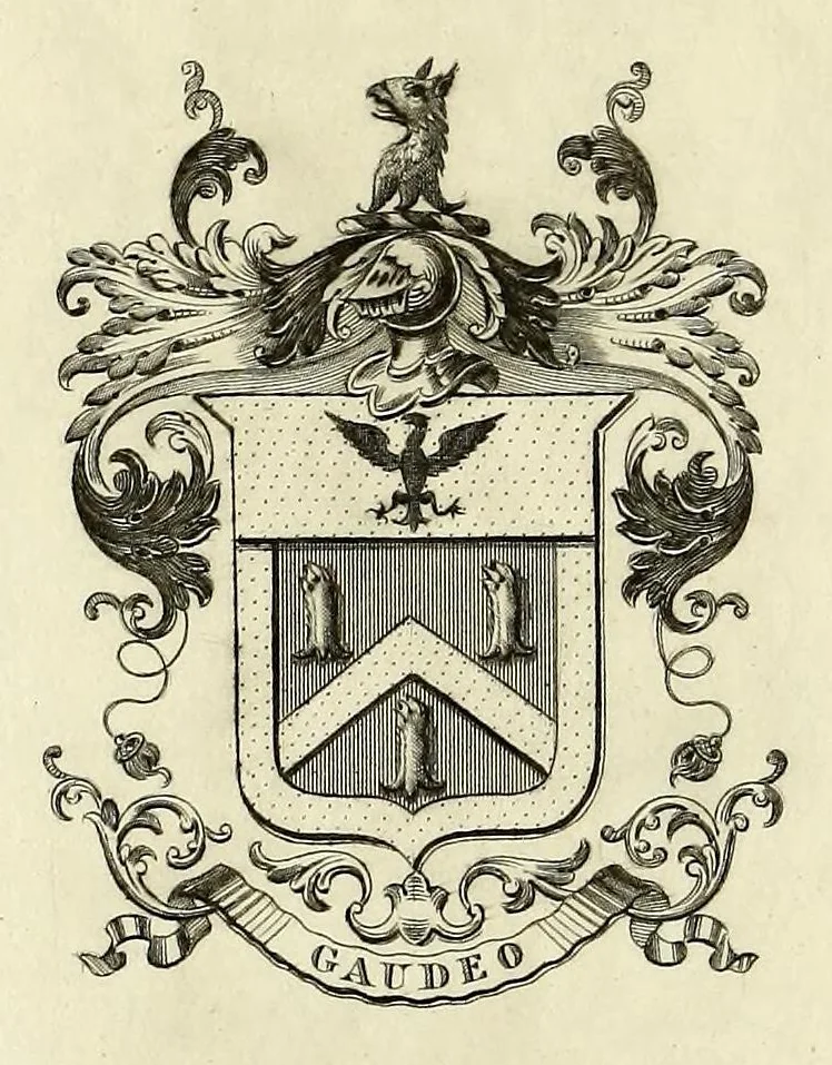 An illustration from Catalogus librorum bibliothecæ Raphaelis Tricheti du Fresne, 1662, leaf 2