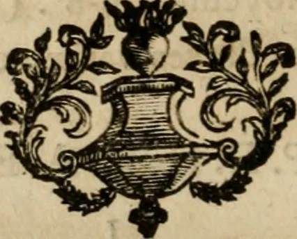 An illustration from Catalogus manuscriptorum codicum Collegii Claromontani : quem excipit catalogus mssrum. domûs professae Parisiensis, 1764, leaf 15