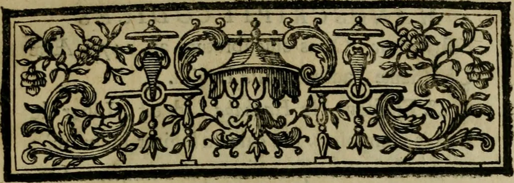 An illustration from Catalogus manuscriptorum codicum Collegii Claromontani : quem excipit catalogus mssrum. domûs professae Parisiensis, 1764, leaf 8