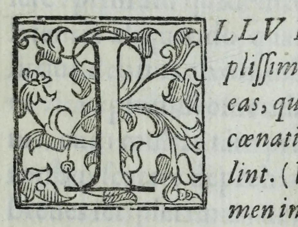 An illustration from Catalogus sanctorum Italiae in menses duodecim distributus : in quo vitae illorum ex particularium ecclesiarum monumentis compendio describuntur : adiectis vbique scholijs, notisq[ue] perbreuibus : in quibus saepenumero ambiguitates & errores circa tempus pre·sertim, ac historiae veritatem contingentes deteguntur, 1613, leaf 9