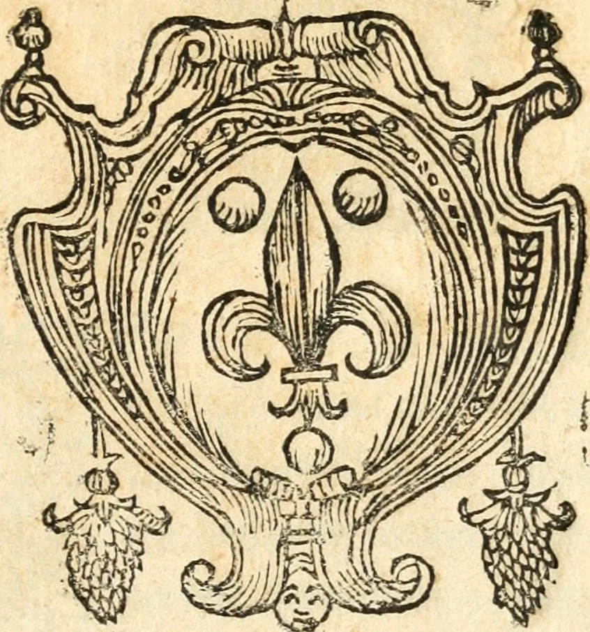 An illustration from Catalogus sanctorum et beatorum totius ordinis Camaldulensis : in quo etiam religionis initium, & viri dignitate atq[ue] virtutibus clari describuntur, 1606, leaf 4
