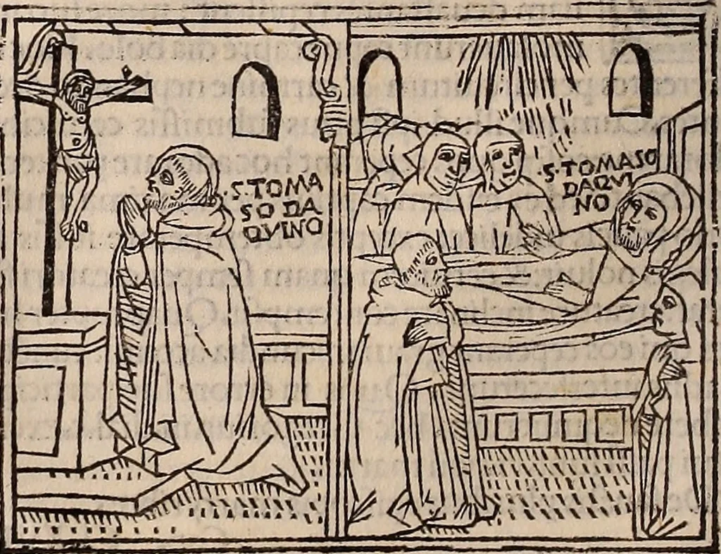 An illustration from Catalogus sanctorum [et] gestorum eoru[m] ex diuersis voluminibus collectus: editus a reuere[n]dissimo in [Christo] patre domino Petro de natalibus de venetijs dei gratia e[pisco]po Equilino, 1506, leaf 133