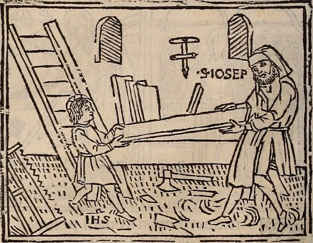 An illustration from Catalogus sanctorum [et] gestorum eoru[m] ex diuersis voluminibus collectus: editus a reuere[n]dissimo in [Christo] patre domino Petro de natalibus de venetijs dei gratia e[pisco]po Equilino, 1506, leaf 143