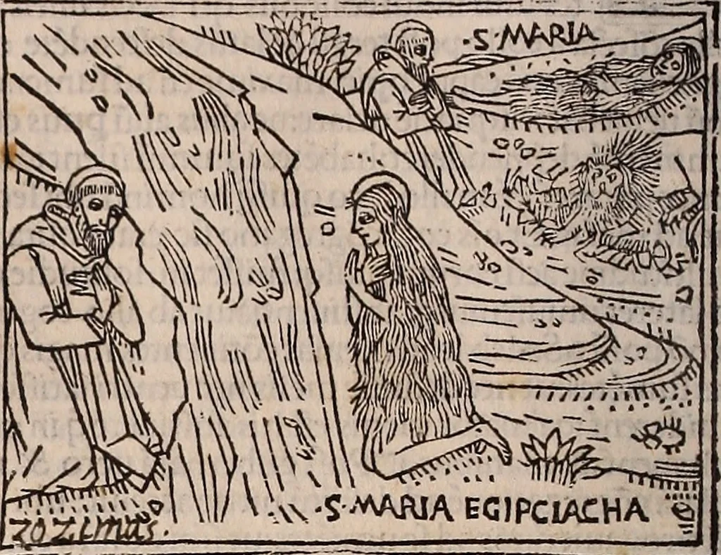 An illustration from Catalogus sanctorum [et] gestorum eoru[m] ex diuersis voluminibus collectus: editus a reuere[n]dissimo in [Christo] patre domino Petro de natalibus de venetijs dei gratia e[pisco]po Equilino, 1506, leaf 161