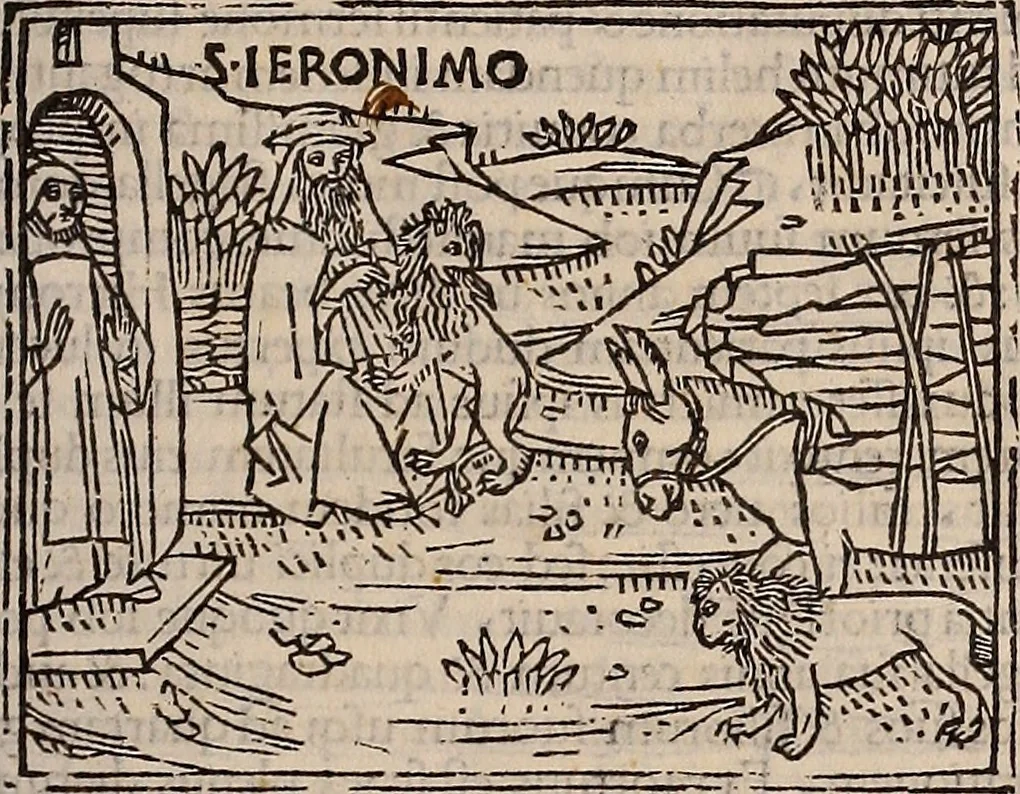 An illustration from Catalogus sanctorum [et] gestorum eoru[m] ex diuersis voluminibus collectus: editus a reuere[n]dissimo in [Christo] patre domino Petro de natalibus de venetijs dei gratia e[pisco]po Equilino, 1506, leaf 196