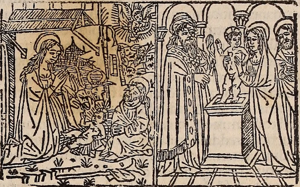 An illustration from Catalogus sanctorum [et] gestorum eoru[m] ex diuersis voluminibus collectus: editus a reuere[n]dissimo in [Christo] patre domino Petro de natalibus de venetijs dei gratia e[pisco]po Equilino, 1506, leaf 40