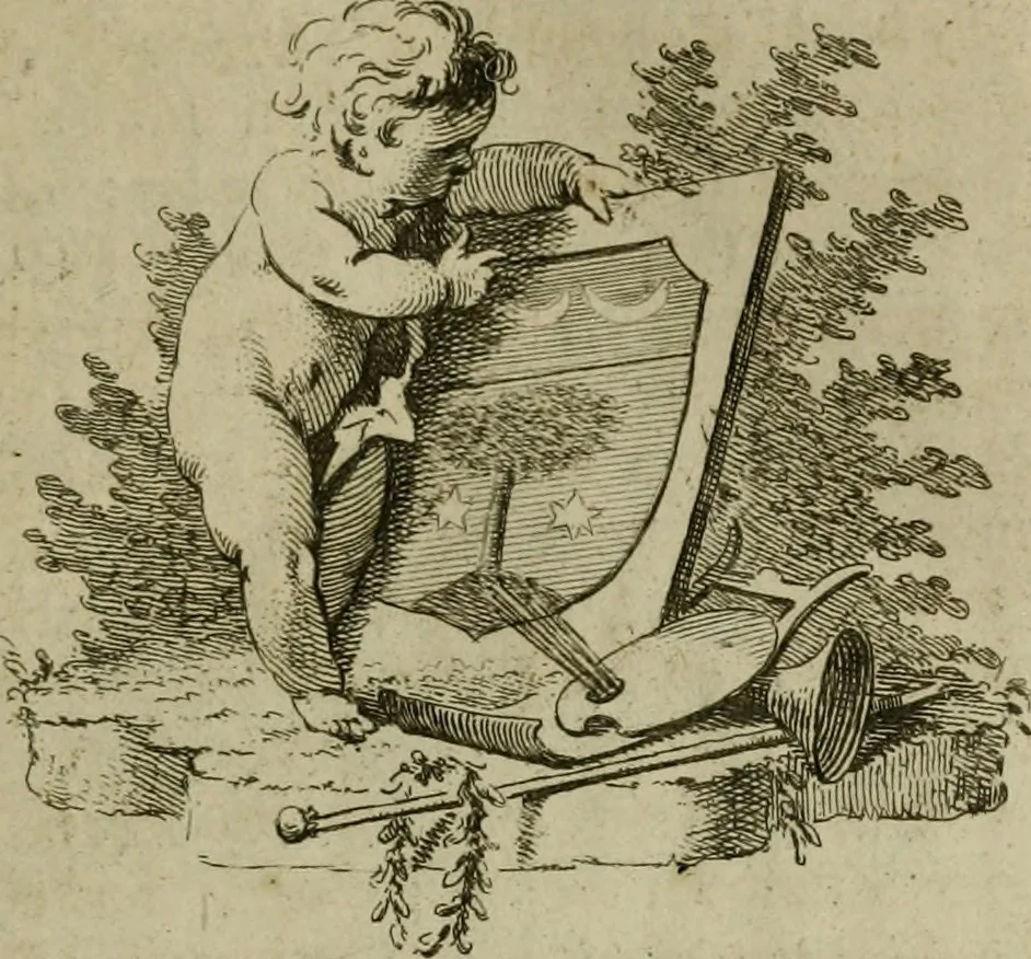 An illustration from Catalogus van een uitmuntend kabinet met konstige schilderyen, door de beste Italiaansche, Fransche, Brabandsche en Nederlandsche meesters : alles in veele jaaren by een verzameld en nagelaaten door wylen den Wel Ed. Heer Pieter Locquet : alle het welke, benevens de rariteiten, verkogt zal worden door de makelaars Philippus van der Schley, Jan de Bosch, Jeronsz., Cornelis Ploos van Amstel, Jbs. Csz., Hendrik de Winter, en Jan Yver op maandag den 22 september 1783, ... en volgende dagen, ... ten huize van Arnoldus Dankmeyer, en Zoon, casteleins in 't Oudezyds Heeren Logement te Amsterdam, 1783, leaf 12