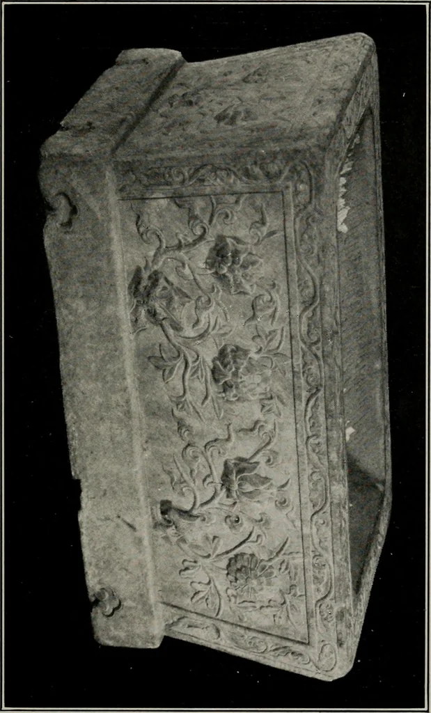 An illustration from Catalog: the valuable Oriental art collection of the late William D. McCann, sold by order of the trustees, including antique porcelains, and potteries of the Han, T'ang, Sung, Ming, and Tsing Dynasties. Bronzes, enamels, embroideries, carvings, lacquers, jade, marbles, stone, leather, ivories, brocades, paintings, screens ... on exhibition February 10th, 11th and 12th .., 1920, leaf 80