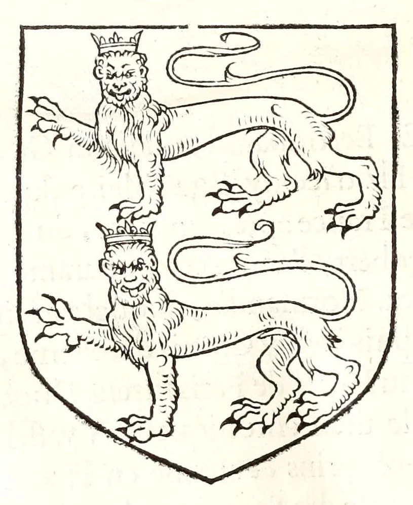 An illustration from Catalogve des tresillvstres dvcz et connestables de France : depuis le roy Clotaire premier du nom, iusques à trespuissant, tresmagnanime & tresuictorieux roy de France, Henry deuxieme, 1555, leaf 122
