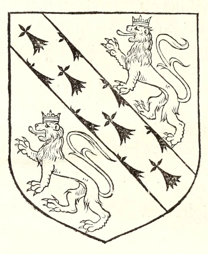 An illustration from Catalogve des tresillvstres dvcz et connestables de France : depuis le roy Clotaire premier du nom, iusques à trespuissant, tresmagnanime & tresuictorieux roy de France, Henry deuxieme, 1555, leaf 128