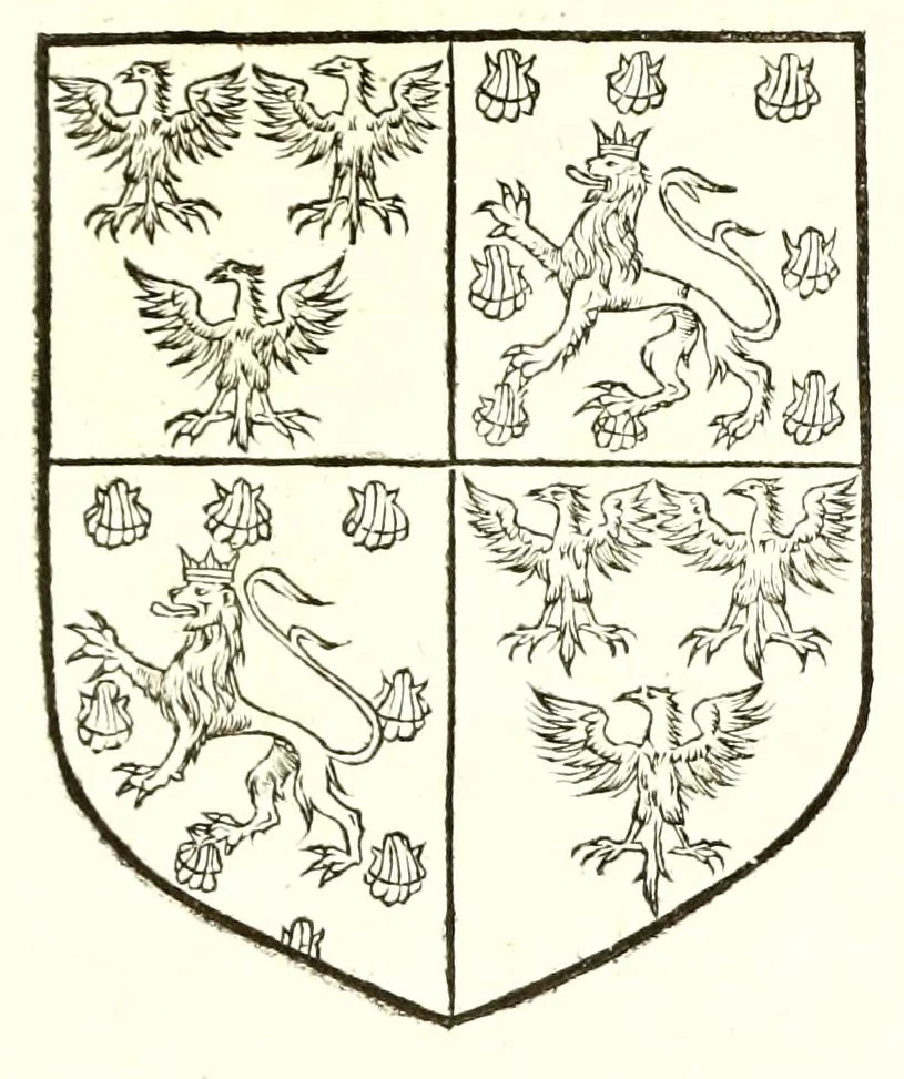 An illustration from Catalogve des tresillvstres dvcz et connestables de France : depuis le roy Clotaire premier du nom, iusques à trespuissant, tresmagnanime & tresuictorieux roy de France, Henry deuxieme, 1555, leaf 135