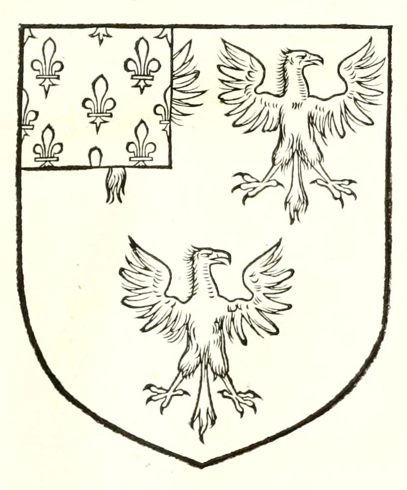 An illustration from Catalogve des tresillvstres dvcz et connestables de France : depuis le roy Clotaire premier du nom, iusques à trespuissant, tresmagnanime & tresuictorieux roy de France, Henry deuxieme, 1555, leaf 139