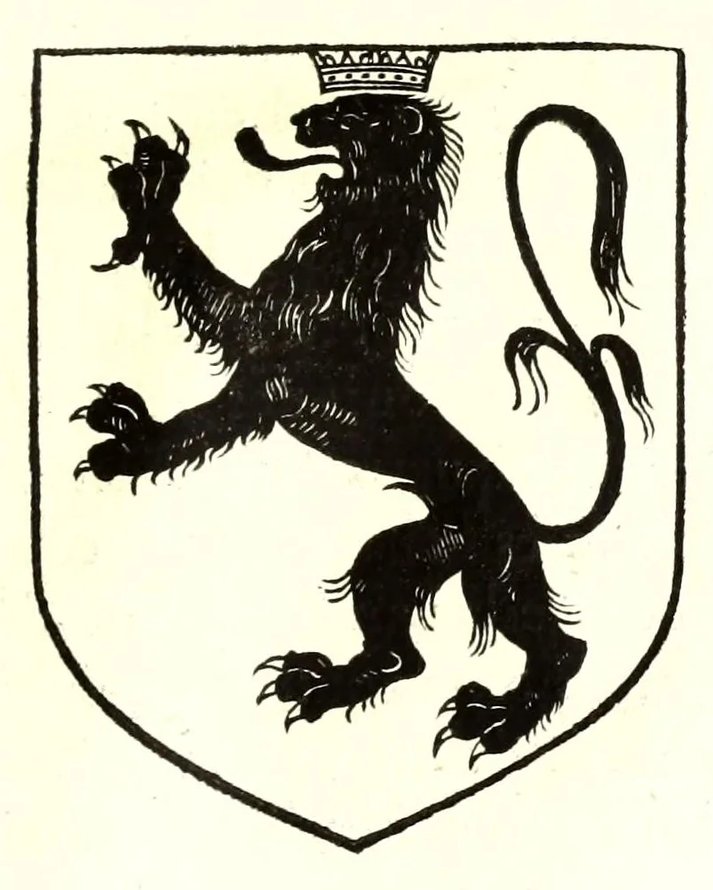 An illustration from Catalogve des tresillvstres dvcz et connestables de France : depuis le roy Clotaire premier du nom, iusques à trespuissant, tresmagnanime & tresuictorieux roy de France, Henry deuxieme, 1555, leaf 153