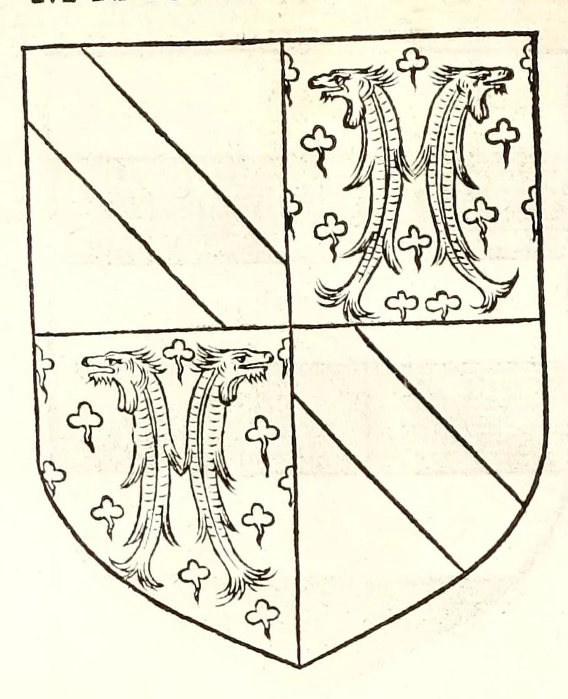 An illustration from Catalogve des tresillvstres dvcz et connestables de France : depuis le roy Clotaire premier du nom, iusques à trespuissant, tresmagnanime & tresuictorieux roy de France, Henry deuxieme, 1555, leaf 220