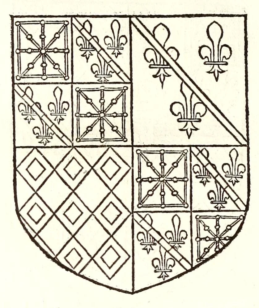 An illustration from Catalogve des tresillvstres dvcz et connestables de France : depuis le roy Clotaire premier du nom, iusques à trespuissant, tresmagnanime & tresuictorieux roy de France, Henry deuxieme, 1555, leaf 226