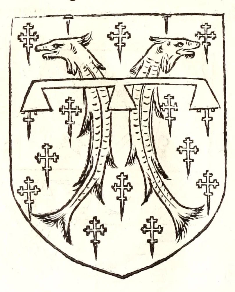 An illustration from Catalogve des tresillvstres dvcz et connestables de France : depuis le roy Clotaire premier du nom, iusques à trespuissant, tresmagnanime & tresuictorieux roy de France, Henry deuxieme, 1555, leaf 226