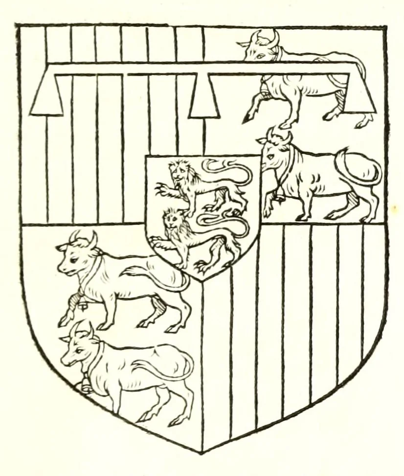 An illustration from Catalogve des tresillvstres dvcz et connestables de France : depuis le roy Clotaire premier du nom, iusques à trespuissant, tresmagnanime & tresuictorieux roy de France, Henry deuxieme, 1555, leaf 233