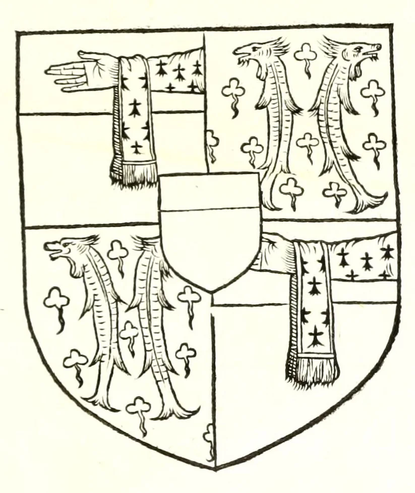 An illustration from Catalogve des tresillvstres dvcz et connestables de France : depuis le roy Clotaire premier du nom, iusques à trespuissant, tresmagnanime & tresuictorieux roy de France, Henry deuxieme, 1555, leaf 259