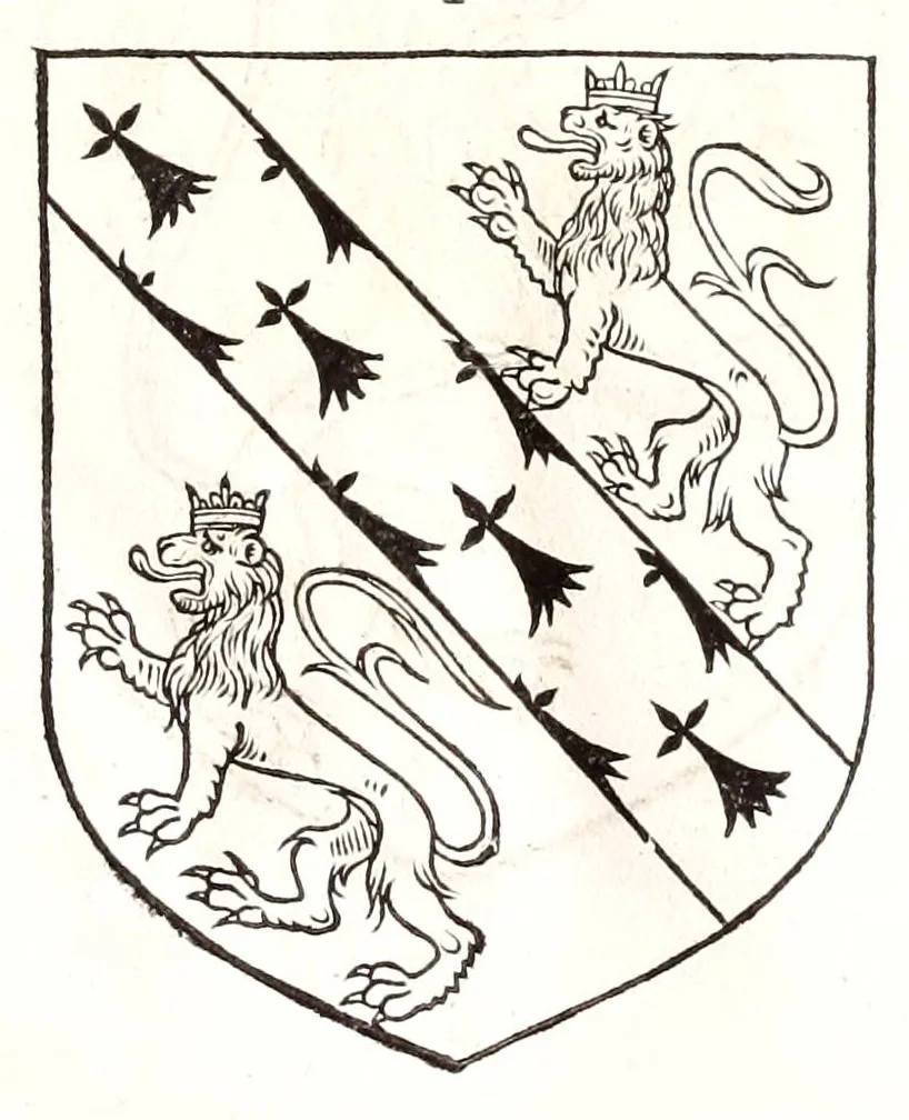 An illustration from Catalogve des tresillvstres dvcz et connestables de France : depuis le roy Clotaire premier du nom, iusques à trespuissant, tresmagnanime & tresuictorieux roy de France, Henry deuxieme, 1555, leaf 26