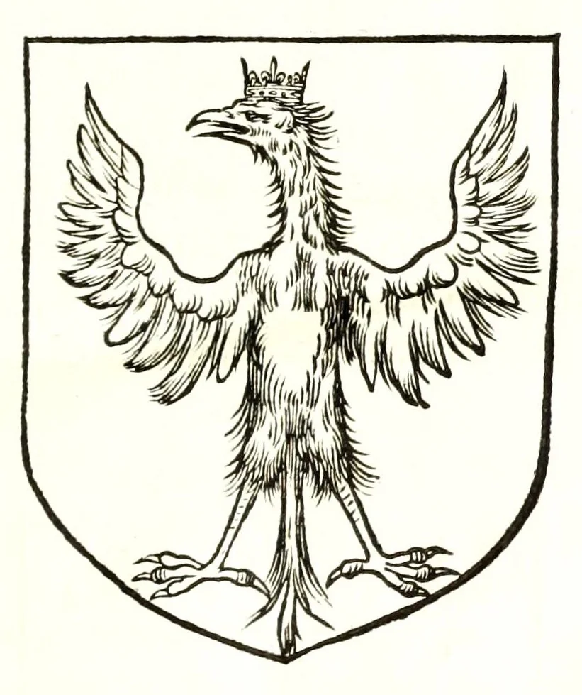 An illustration from Catalogve des tresillvstres dvcz et connestables de France : depuis le roy Clotaire premier du nom, iusques à trespuissant, tresmagnanime & tresuictorieux roy de France, Henry deuxieme, 1555, leaf 39