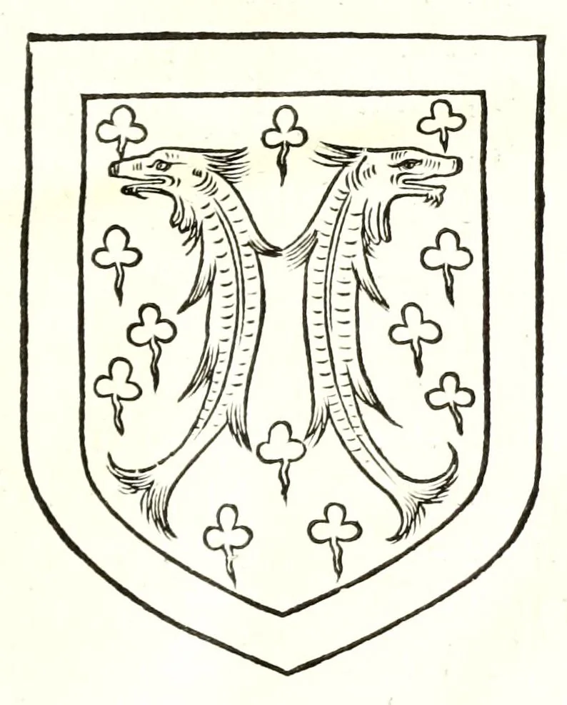 An illustration from Catalogve des tresillvstres dvcz et connestables de France : depuis le roy Clotaire premier du nom, iusques à trespuissant, tresmagnanime & tresuictorieux roy de France, Henry deuxieme, 1555, leaf 49