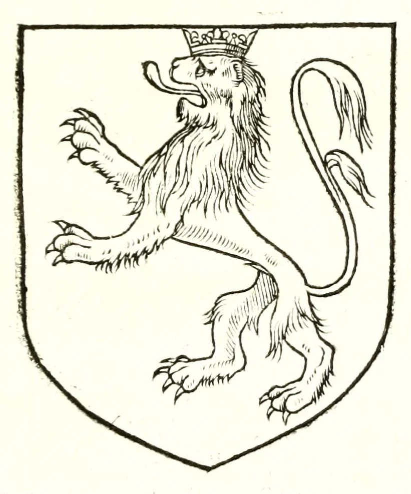 An illustration from Catalogve des tresillvstres dvcz et connestables de France : depuis le roy Clotaire premier du nom, iusques à trespuissant, tresmagnanime & tresuictorieux roy de France, Henry deuxieme, 1555, leaf 59
