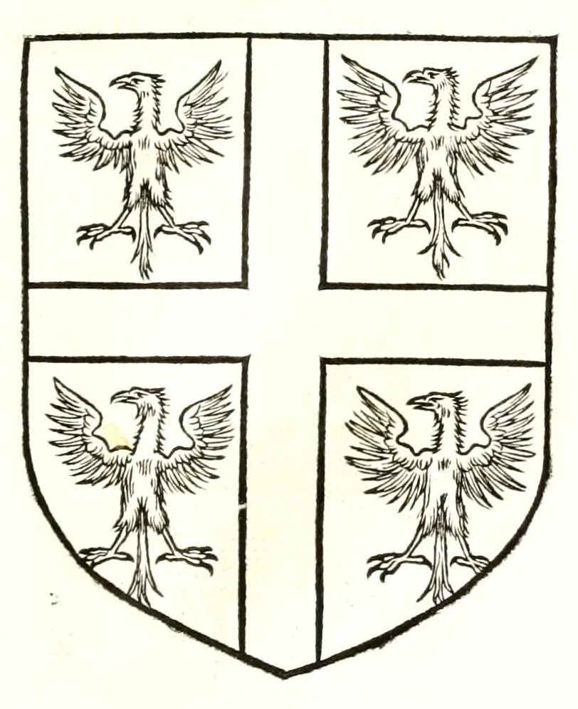 An illustration from Catalogve des tresillvstres dvcz et connestables de France : depuis le roy Clotaire premier du nom, iusques à trespuissant, tresmagnanime & tresuictorieux roy de France, Henry deuxieme, 1555, leaf 99