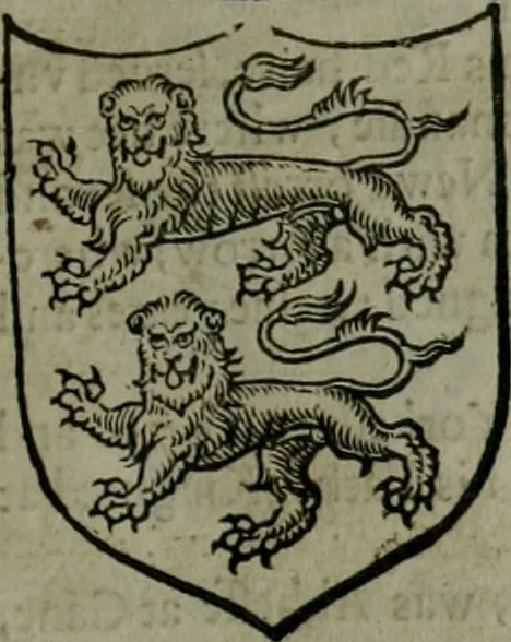An illustration from A catalogve and succession of the kings, princes, dukes, marquesses, earles, and viscounts of this realme of England, since the Norman conquest, to this present yeere 1622. Together with their armes, wiues, and children; the times of their deaths and burials, with many of their memorable actions, 1622, leaf 10
