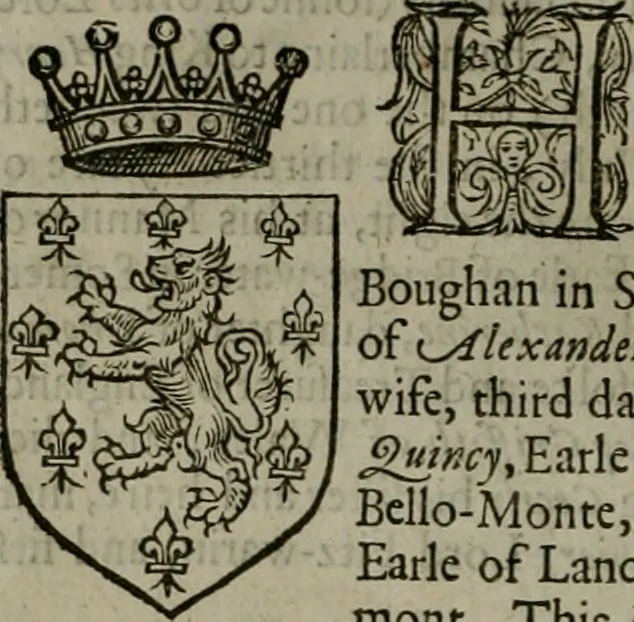 An illustration from A catalogve and succession of the kings, princes, dukes, marquesses, earles, and viscounts of this realme of England, since the Norman conquest, to this present yeere 1622. Together with their armes, wiues, and children; the times of their deaths and burials, with many of their memorable actions, 1622, leaf 101
