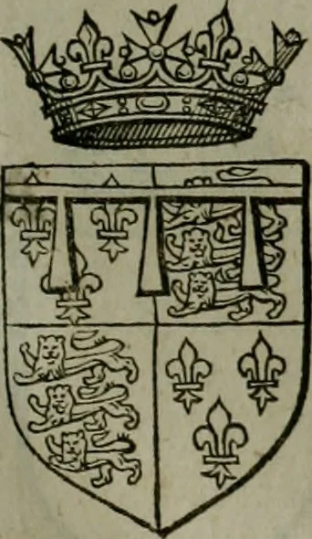 An illustration from A catalogve and succession of the kings, princes, dukes, marquesses, earles, and viscounts of this realme of England, since the Norman conquest, to this present yeere 1622. Together with their armes, wiues, and children; the times of their deaths and burials, with many of their memorable actions, 1622, leaf 110