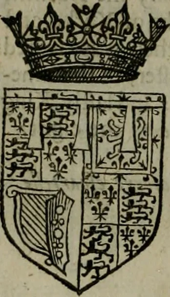 An illustration from A catalogve and succession of the kings, princes, dukes, marquesses, earles, and viscounts of this realme of England, since the Norman conquest, to this present yeere 1622. Together with their armes, wiues, and children; the times of their deaths and burials, with many of their memorable actions, 1622, leaf 111