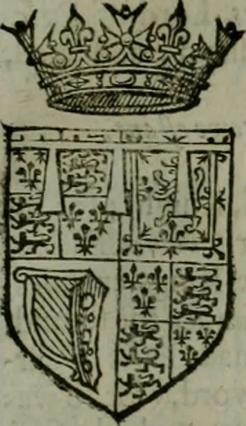 An illustration from A catalogve and succession of the kings, princes, dukes, marquesses, earles, and viscounts of this realme of England, since the Norman conquest, to this present yeere 1622. Together with their armes, wiues, and children; the times of their deaths and burials, with many of their memorable actions, 1622, leaf 120