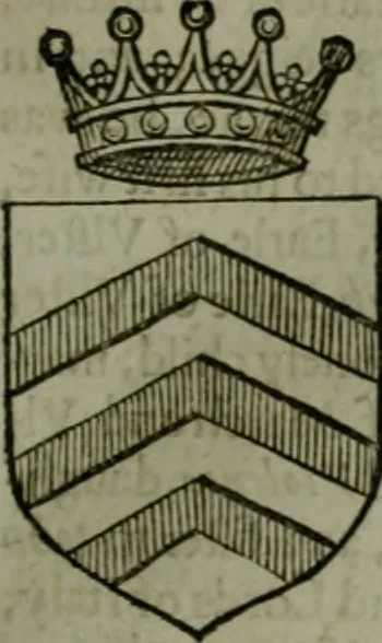 An illustration from A catalogve and succession of the kings, princes, dukes, marquesses, earles, and viscounts of this realme of England, since the Norman conquest, to this present yeere 1622. Together with their armes, wiues, and children; the times of their deaths and burials, with many of their memorable actions, 1622, leaf 126