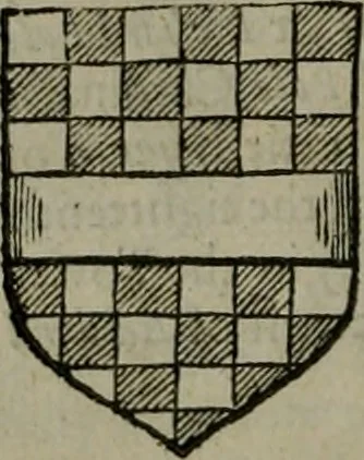 An illustration from A catalogve and succession of the kings, princes, dukes, marquesses, earles, and viscounts of this realme of England, since the Norman conquest, to this present yeere 1622. Together with their armes, wiues, and children; the times of their deaths and burials, with many of their memorable actions, 1622, leaf 129