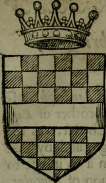 An illustration from A catalogve and succession of the kings, princes, dukes, marquesses, earles, and viscounts of this realme of England, since the Norman conquest, to this present yeere 1622. Together with their armes, wiues, and children; the times of their deaths and burials, with many of their memorable actions, 1622, leaf 130