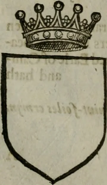 An illustration from A catalogve and succession of the kings, princes, dukes, marquesses, earles, and viscounts of this realme of England, since the Norman conquest, to this present yeere 1622. Together with their armes, wiues, and children; the times of their deaths and burials, with many of their memorable actions, 1622, leaf 133